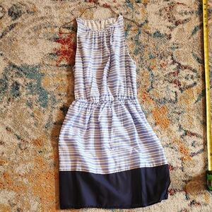 Striped Blue and White Kids Dress